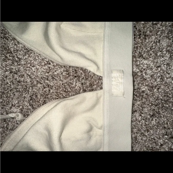 SKIMS Women's White Ribbed Bralette - Picture 2 of 6